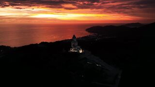 rosy sky at sunset