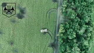 Ukrainian forces hit a disabled Russian BMP-3 IFV with quantities of drone-dropped munitions in the East, causing further damage