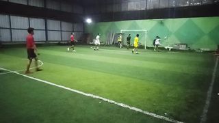 playing futsal