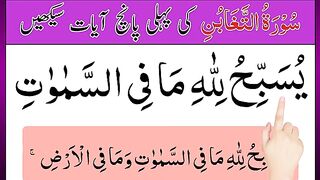 Surah Taghabun First 5 Ayats Word by Word _ surah taghabun _ taghabun surah