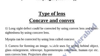 Types of Lens