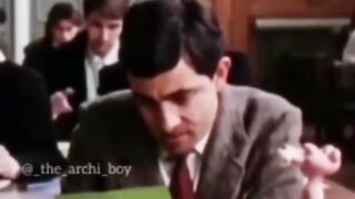 Mr. Bean after looking at the Question paper he wasn't prepared for funny clip