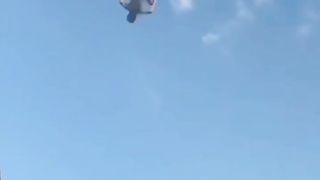 Gone with the wind to pay a visit to God funny clip