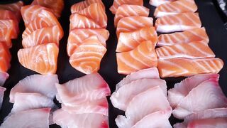 ASMR MUKBANG | Salmon Sashimi & Tai Sashimi | eating| 연어 사시미와 태국식 사시미 | サーモン刺身とタイ刺身