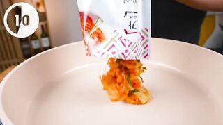 ASMR MUKBANG épicerie, gimbap, Ramen Fried Rice, Ramen épicé, Manger