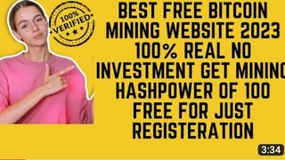 Free Bitcoin Mining Website 2023! 100% Real No Investment