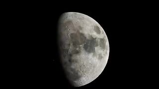 Something hits moon surface