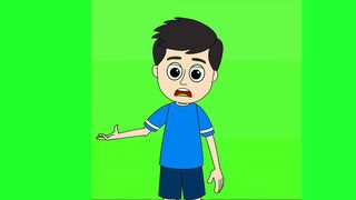2d cartoon animation green screen video effect HD footage