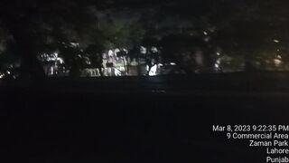 A view about Zaman Park Islamabad After the fire of teargas on Ex Prime minister Imran Khan Supporters ????