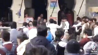 Fight with random people