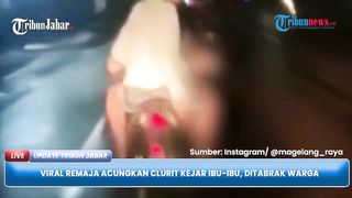 Viral Warga Tabrak Berandalan