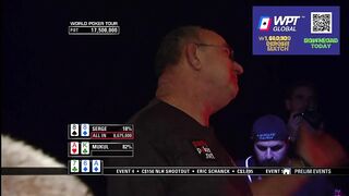 ALL IN  for FINAL 16,950,000 Pot at WPT Montreal FINAL TABLE