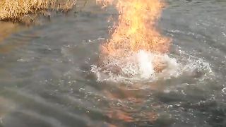 Fire in water