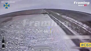 Pasukan Khusus Ukraina Menghancurkan Artileri Rusia dengan Drone Kamikaze