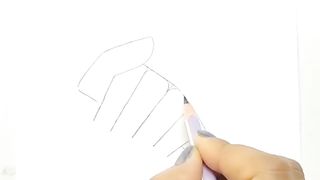 3 easy steps hand drawing