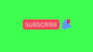 Green screen subscribe button - youtube subscribe button - green screen video