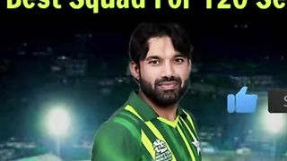Pakistani squad against Afghanistan T20 series'