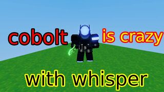 cobolt and whisper combo is crazy Roblox Bedwars