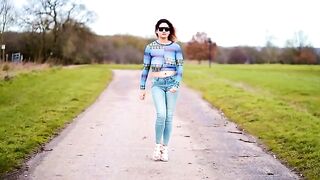 Catwalk in slow motion