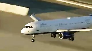 Landing with twisted