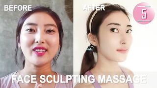 Face sculpting massage lift cheekbones eye bags smooth facial contour