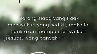 BERSYUKUR WALAU SEDIKIT
