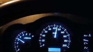 Wao beautiful road in dubai and high speed car