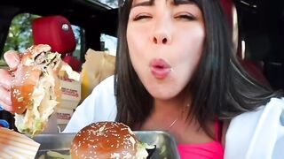 Animal style fries yummy big burger