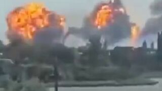 Explosions near Saky in Crimea
