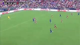 : Arsenal 2 0 Everton in Friendly Match.