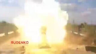 Russian DNR T 72B3M Tank in The Avdiivka Area