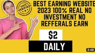 Best Online Earning Website 2023! No Investment 100% Real