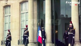 Presiden Prancis Emmanuel Macron Menyambut Rishi Sunak di Paris untuk KTT Bilateral