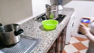 I am in the kitchen