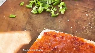 Vegetable sandwich Indian food