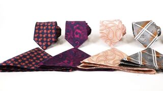Luxury Blue Gold Paisley Men's Tie Fashion Design Ties And Handkerchiefs Set Wedding Party Neckties Pocket Squares Suit Business