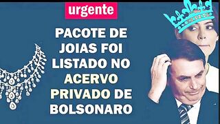 O ex- Presidente Bolsonaro e sua esposa