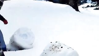 Snow carpet rolling