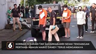 Mario Masih Aniaya David yang Sudah tak sadarkan diri