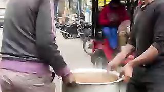 Egg curry Indian force Street food tasty so awesome
