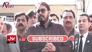 PTI Leader Shahbaz Gill Media Talk outside Islamabad High Court