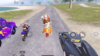 PUBG MOBILE CAR RACE VS CYCLING AND DOGING RACE