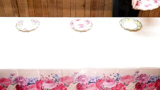 Talking Tables Truly Scrumptious Floral Plates for a Tea Party, Wedding, Multicolor