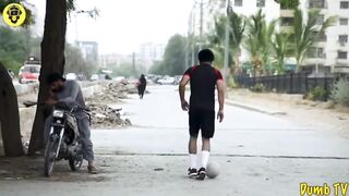 FAKE FOOT BALL KICK PRANK :P