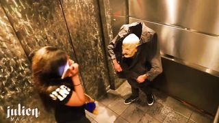 SCARE MAN in ELEVATOR