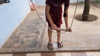 Anshu is falling down because of my dog || funny dog videos