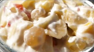 Dahi Fruits Custard Recipe Dahi Fruit Salad recipe ♥️♥️♥️