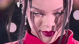 Rihanna  at superbowl remember