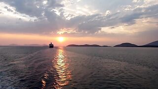 O brilho do por do sol