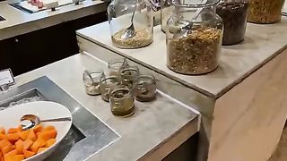 Buffet Breakfast at Five star Hotel Courtyard by Marriott, Gurgaon